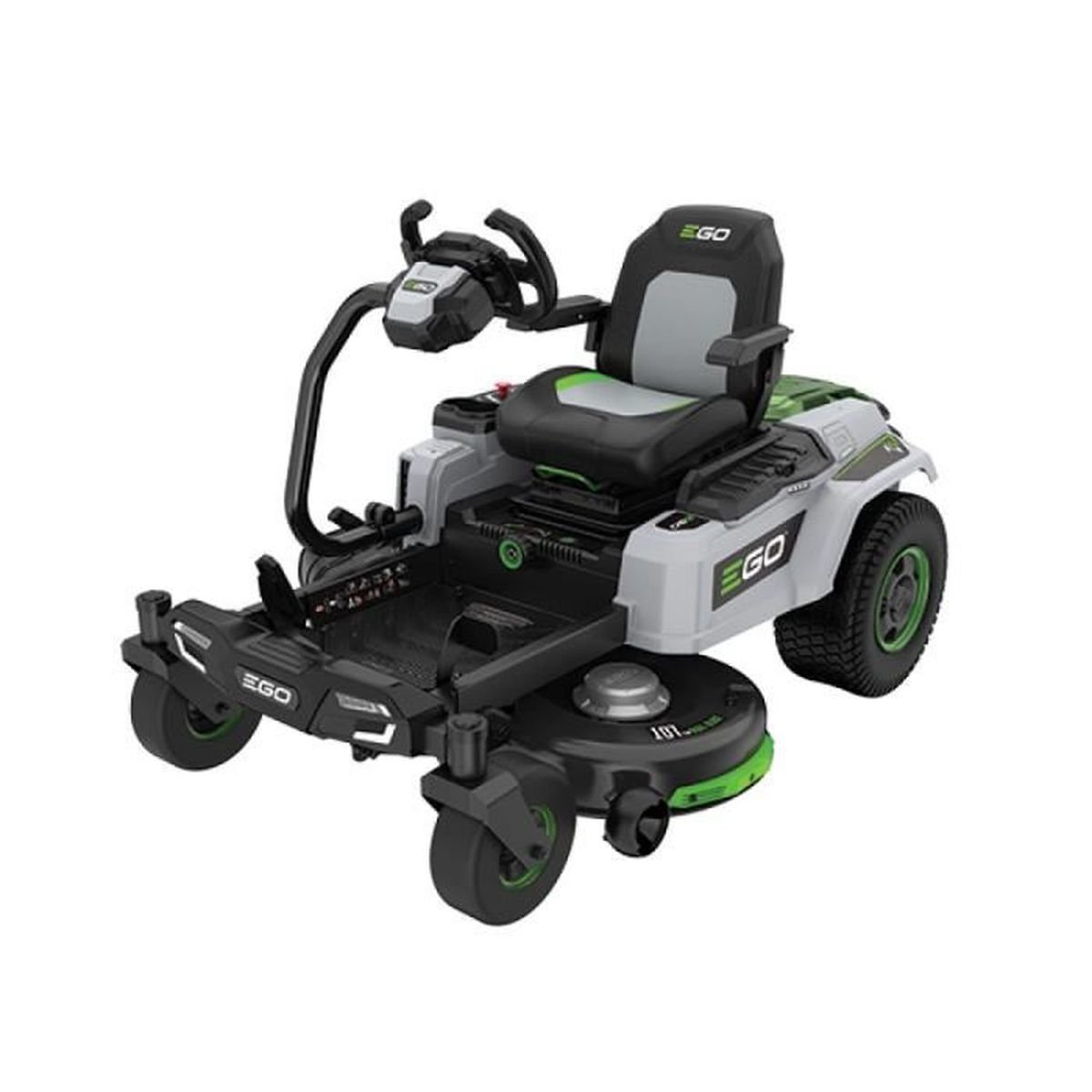 Tondeuse autoportée Z6 à volant, 107 cm coupe, braquage zéro + 4 batteries 2x 10Ah 2x 5Ah