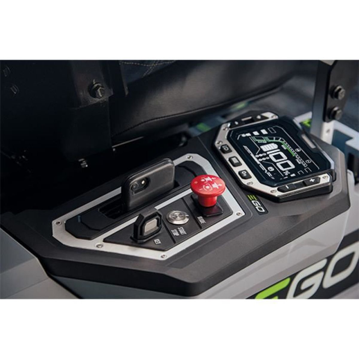 Tondeuse autoportée Z6 à volant, 107 cm coupe, braquage zéro + 4 batteries 2x 10Ah 2x 5Ah – Image 3