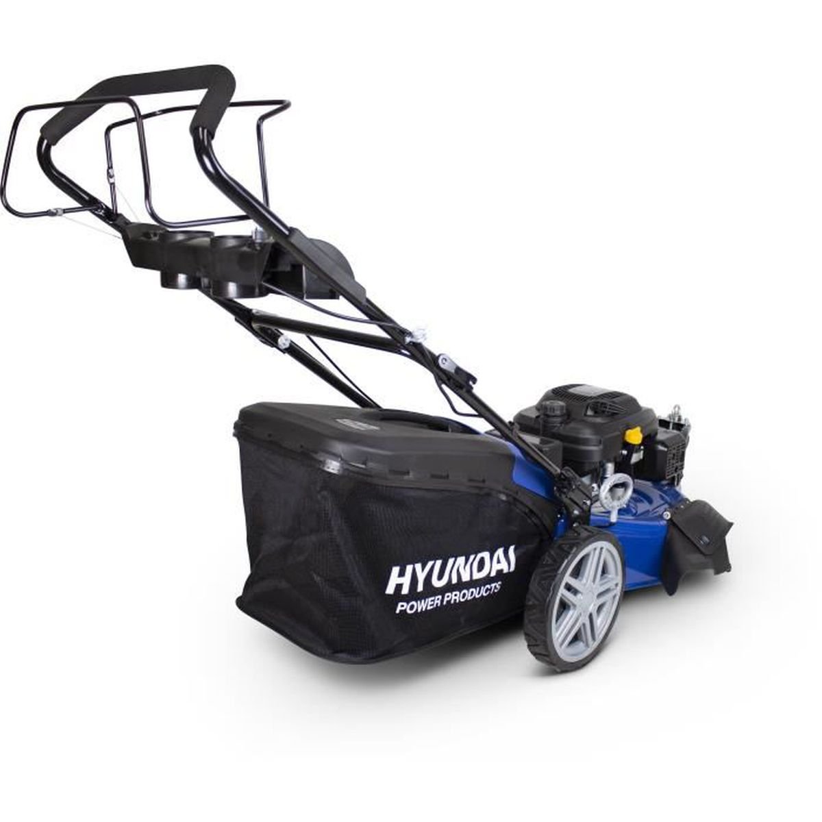 Tondeuse thermique autotractée HYUNDAI – 56 cm – 3 roues – 196 CC – Démarrage électrique Mulching – Image 6